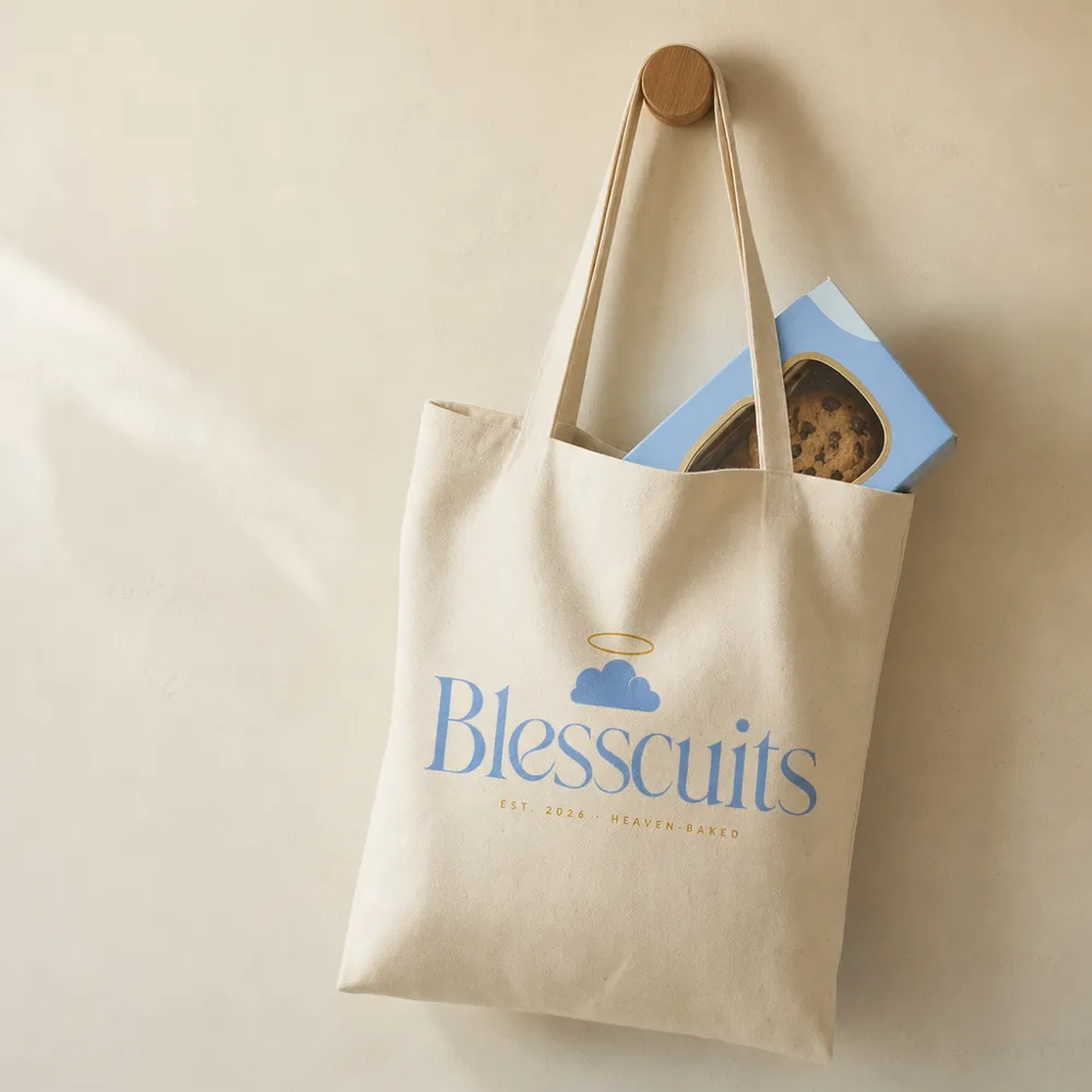 Bolsa térmica Blesscuits colgada en la pared