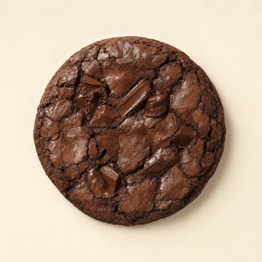 Cookie Midnight Brownie vista desde arriba